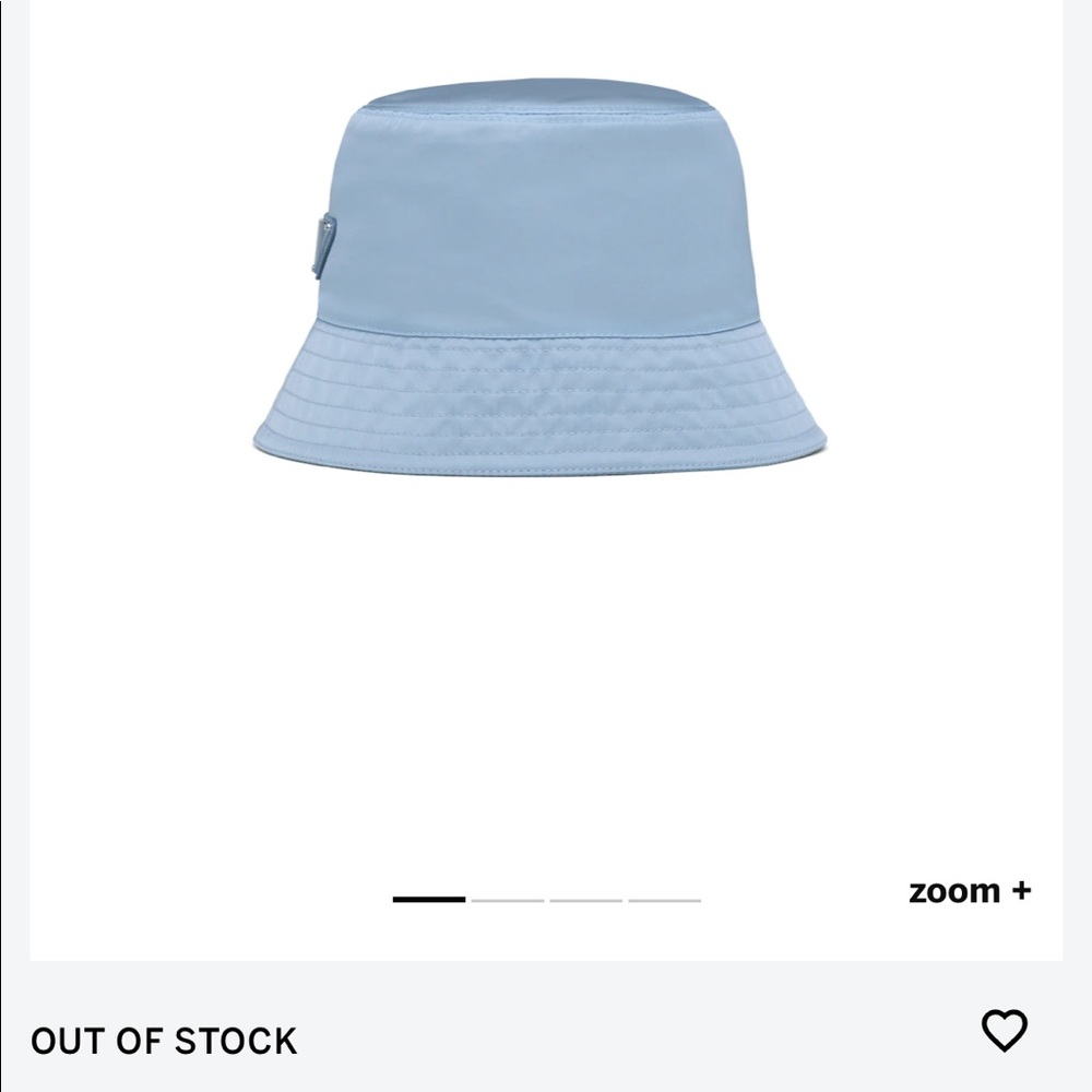Prada Nylon Bucket Hat Astral Blue
